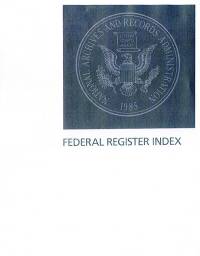 Index Vol 83 #1-231 Jan-nov 18; Federal Register Complete