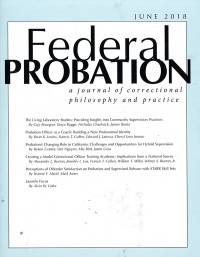June 2018; Federal Probation