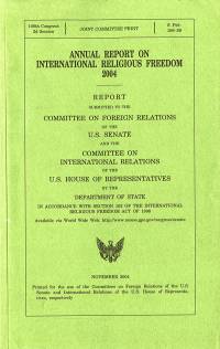 Annual Report on International Religious Freedom, 2004