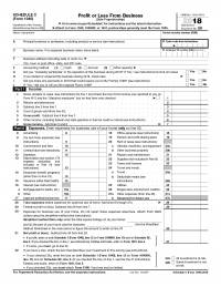 2018 IRS Tax Forms 1040 Schedule C  (Profit Or Loss From Business)