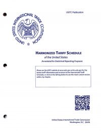 Harmonized Tariff Schedules Of The Annotated For Statistical Reportingpurposed 30th Edition 2018