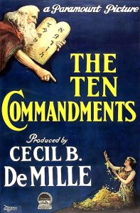 Cecil B. DeMille's "The Ten Commandments" entered the public domain in the United States January 1, 2019.
