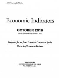 Economic Indicators, October 2016