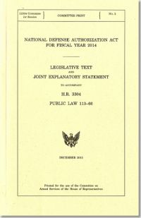 National Defense Authorization Act for Fiscal Year 2014, Public Law 113-66