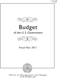 Budget of the U.S. Government, Fiscal Year 2011 (CD-ROM)
