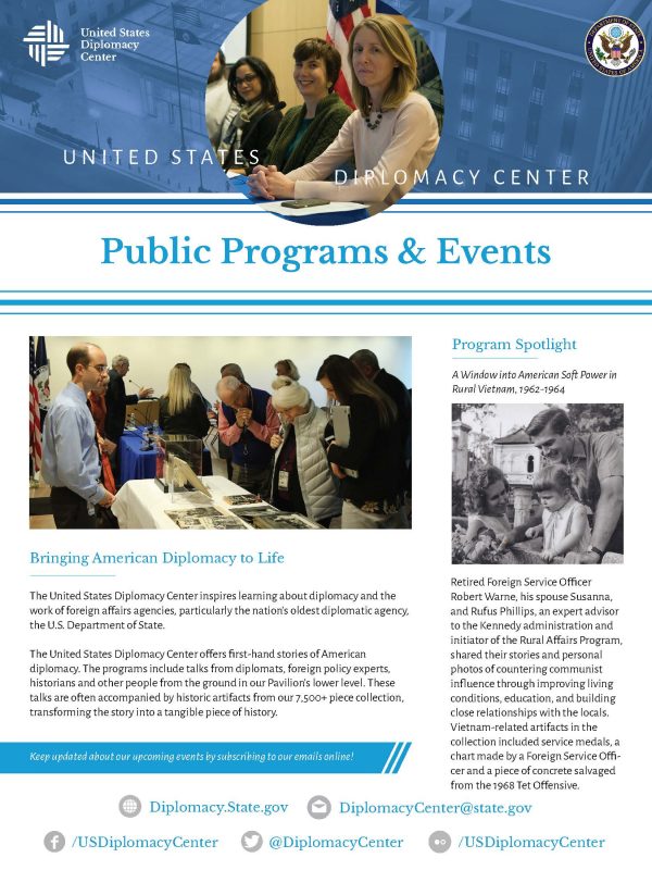 Public Programs, Diplomacy Center, Events