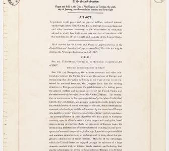Economic Cooperation Act of 1948 (Marshall Plan) - Image 1