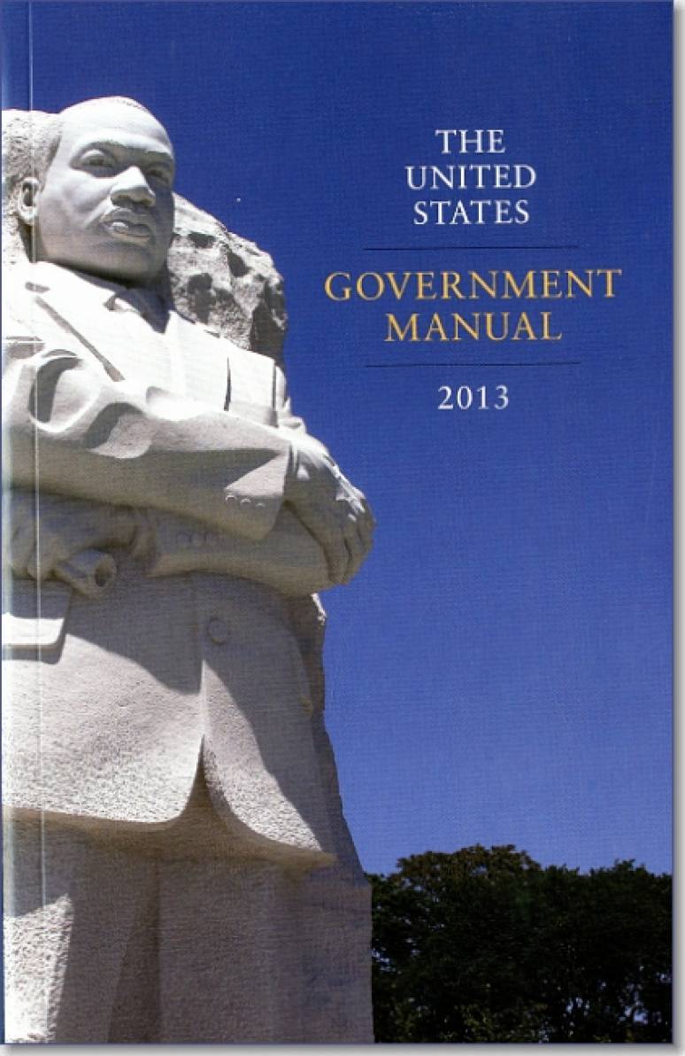 United States Government Manual 2013 lists all federal agencies