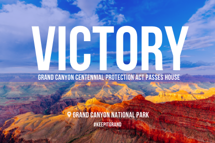 Chair Grijalva Hails Passage of Grand Canyon Centennial Protection Act