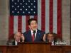 Japanese Prime Minister Shinzo Abe addresses a joint meeting of Congress