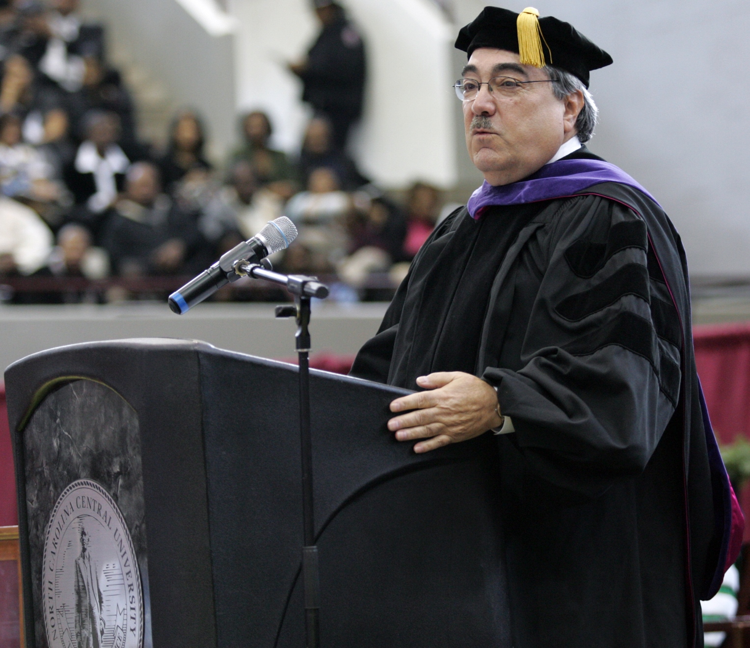 Congressman Butterfield speaking at the North Carolina Central University Commencement