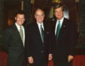 Image: Senators Tom Daschle, George Mitchell, and Trent Lott.