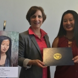 Suzanne Bonamici with 2017 Art Competition Winner
