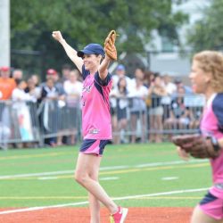 Created in 2009, the Congressional Women’s Softball Game brings together women from both parties to raise awareness for breast cancer. In 2013, her first year on the team, Cheri was named Most Valuable Player. 