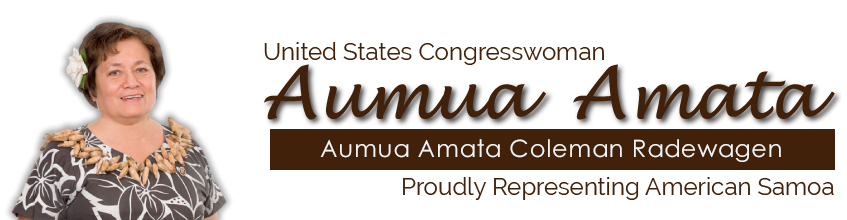 US Representative Aumua Amata Coleman Radewagen