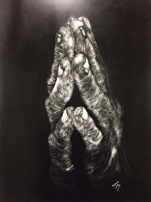 Drawing of hands