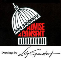 Advise and Consent Poster and Spandorf Signature
