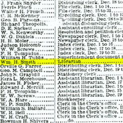 The Appointment of William H. Smith as House Librarian