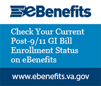 Check your Current Post-9/11 GI Bill Enrollment Status on eBenefits