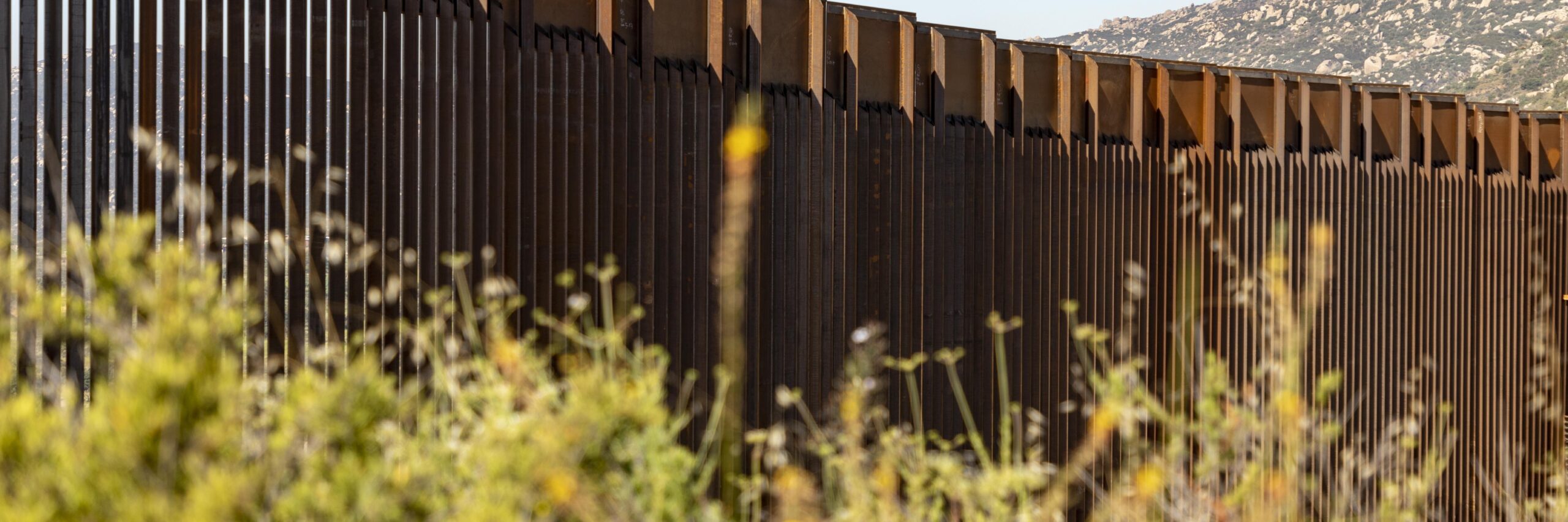Construction Continues On The Replacement Border Wall Near The Tecate Port Of Entry