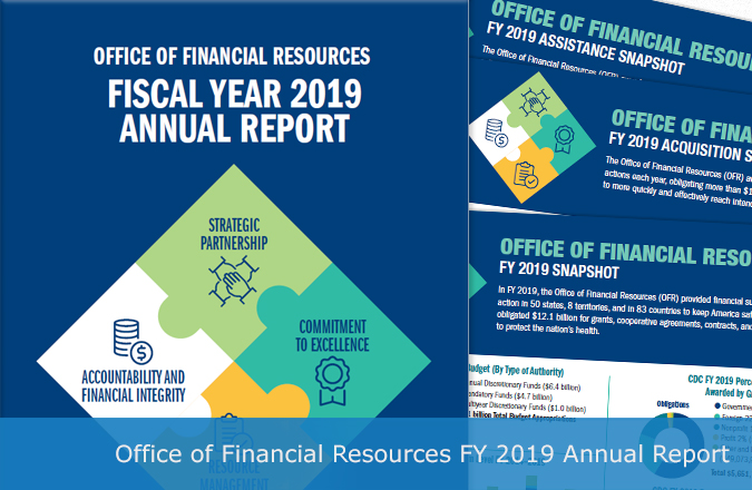 Office of Financial Resources Fiscal Year 2019 Annual Report and snapshots