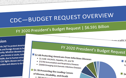 FY 2020 CDC Budget Request Overview Fact Sheet
