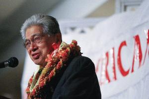 Pictured Late Hawai'i Senator Daniel Akaka