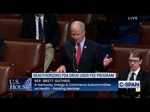 Rep. Guthrie delivering remarks on the House floor in support of the FDA Act of 2022