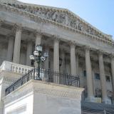 Close up of U.S. Capitol columns