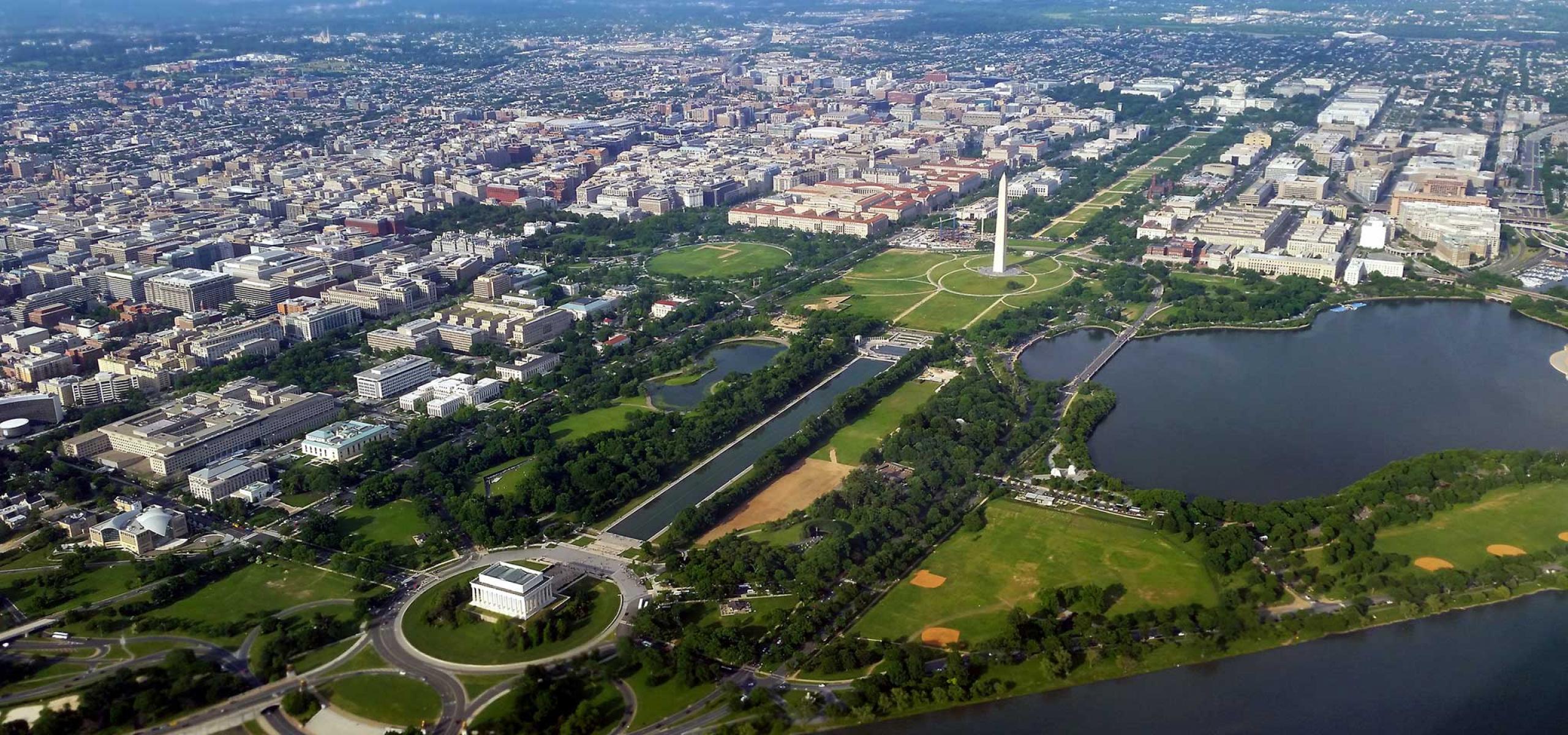 Washington, D.C. aerial view