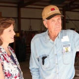 Congresswoman Vicky Hartzler discusses agriculture issues with a Missouri farmer