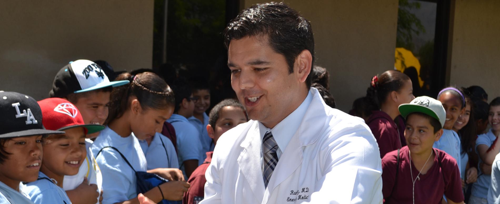 CHC Chairman Ruiz visits Dr. Carreon Academy in Indio, California