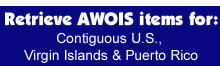 AWOIS items on the coast of the contiguous United States and Puerto Rico