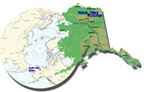 map of Alaska showing the Toolik Station
