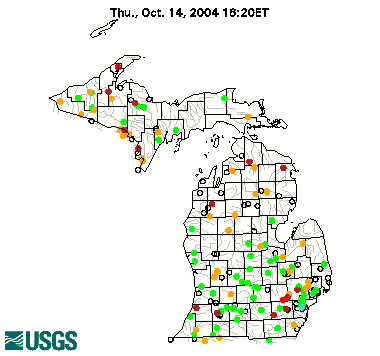 Click here to go to the Daily Streamflow Conditions for Michigan