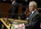 El presidente Bush se dirige a la ONU