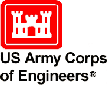 Company logo; a stylized red castle, with the following text below: US Army Corps of Engineers, Walla Walla District