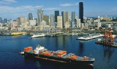 Container
ship in the Port of Seattle