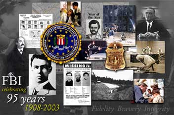 Graphic for FBI Celebrating 95 years