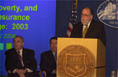 Louis Kincannon at 2004 Income, Poverty & Health Insurance News Conference.