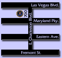 This is a graphic map for the Las Vegas Field Offices