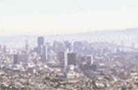air pollution over a metropolitan area