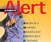 Amber Alert document cover illustrated with images of radio tower and the words Americas Missing Broadcast Emergency Response