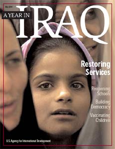 Cover of the USAID report, 'A Year In Iraq' - Click to download report (5mb pdf)
