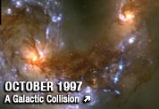 OCTOBER 1997: A galactic collision