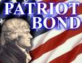 Información sobre el 
	Patriot Bond - retrato de Thomas Jefferson delante de la bandera
