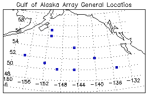 Map of the GoA Array General Locations
