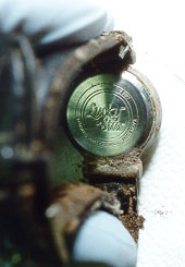 Photograph of back of watch