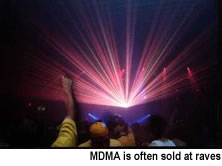 photo - MDMA is often sold at raves