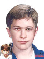 Photograph of Victim - Chandler Clark aged progressed to 14 years. Photograph is courtesy of the National Center for Missing and Exploited Children.